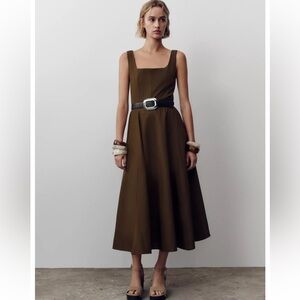 💫 Zara Cotton Midi Dress - New 💫